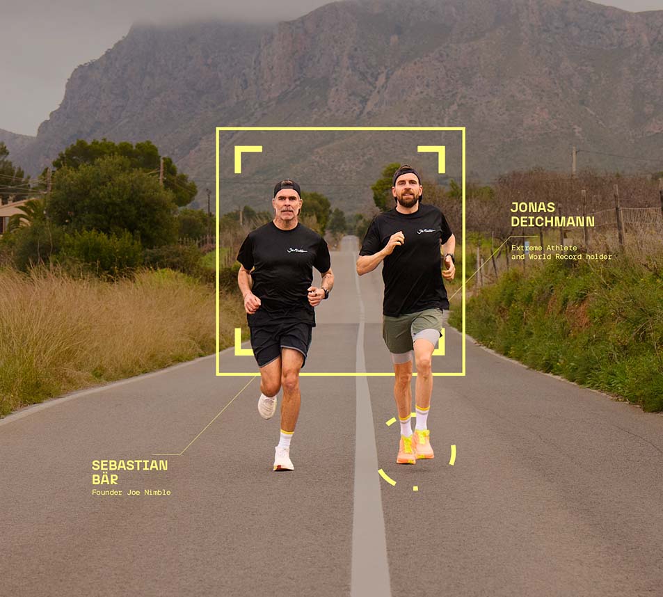 Sebastian und Jonas beim Road Running mit dem dem Slingshot