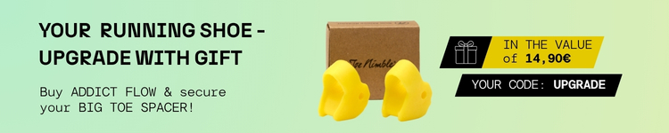 Special offer: Buy an Addict Flow and get a free Big Toe Spacer with the code UPGRADE