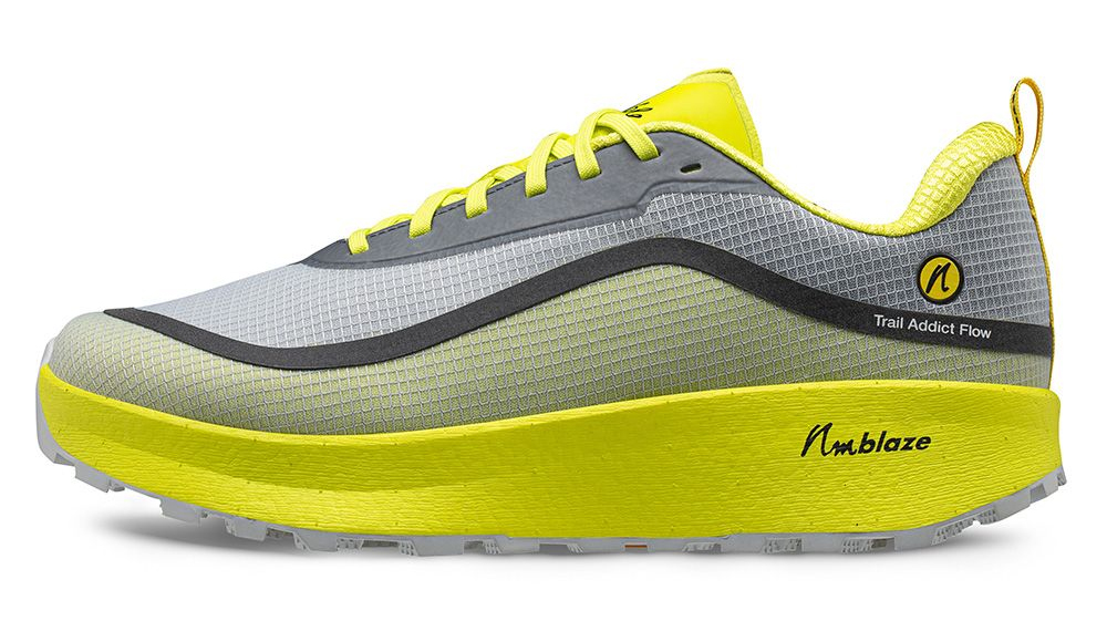 Joe Nimble Trail Addict Flow Trailrunning Laufschuh in grau gelb